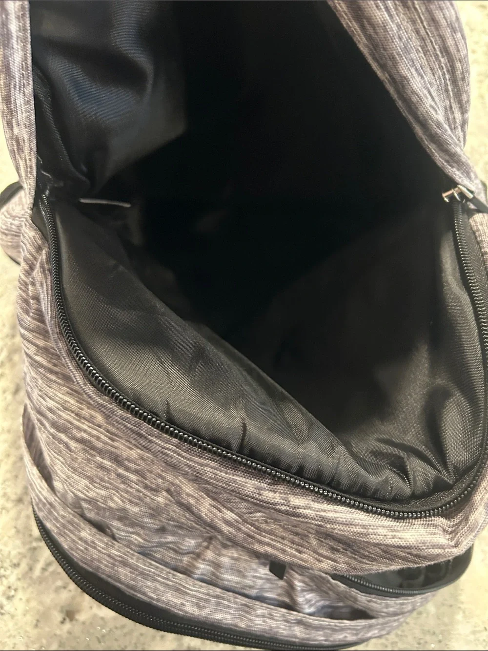 PINK Victoria's Secret Heather Gray & Black Logo Backpack